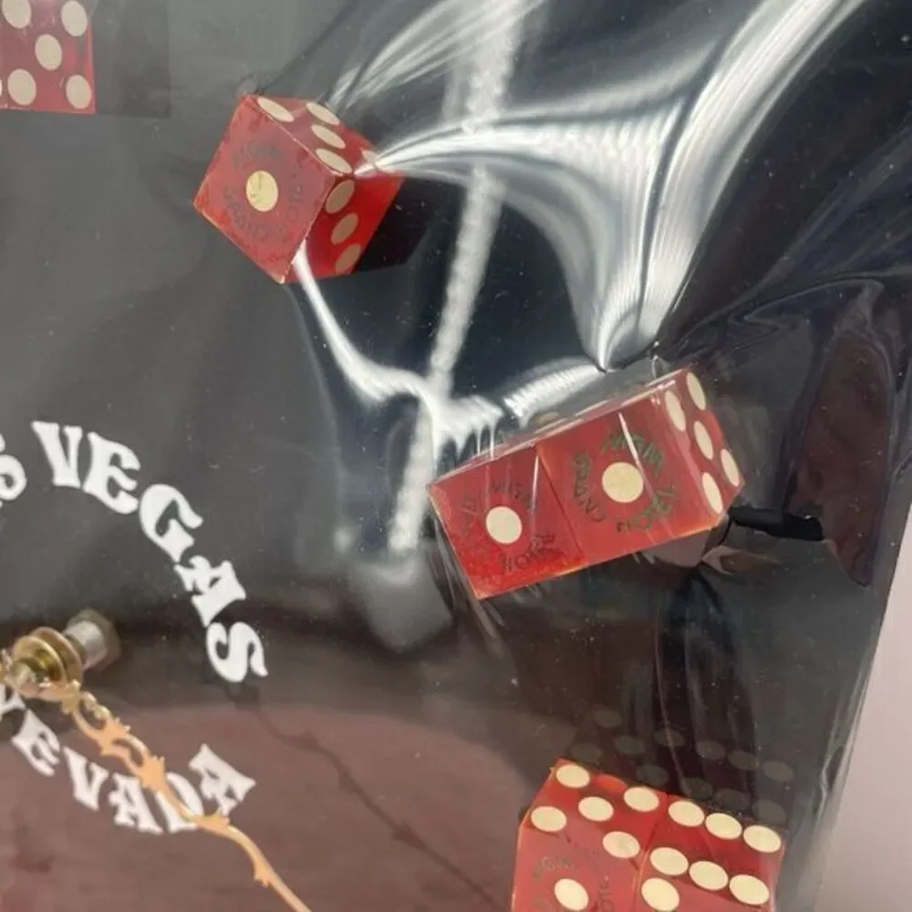 MGM Grand New Old‎ Stock Las Vegas Dice Clock Rare 1960 Hercules Battery